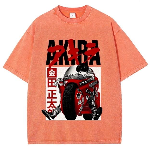 Akira Vintage Wash Japanese Design T-Shirt