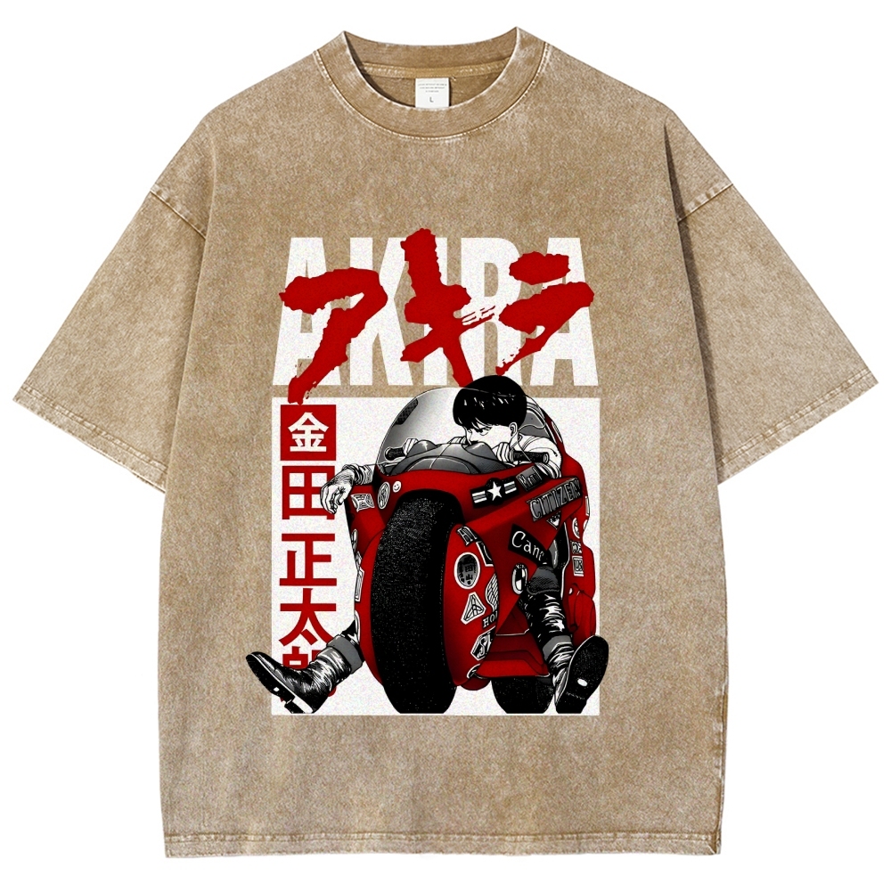 Akira Vintage Wash Japanese Design T-Shirt