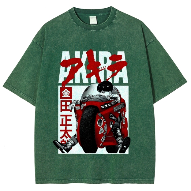 Akira Vintage Wash Japanese Design T-Shirt