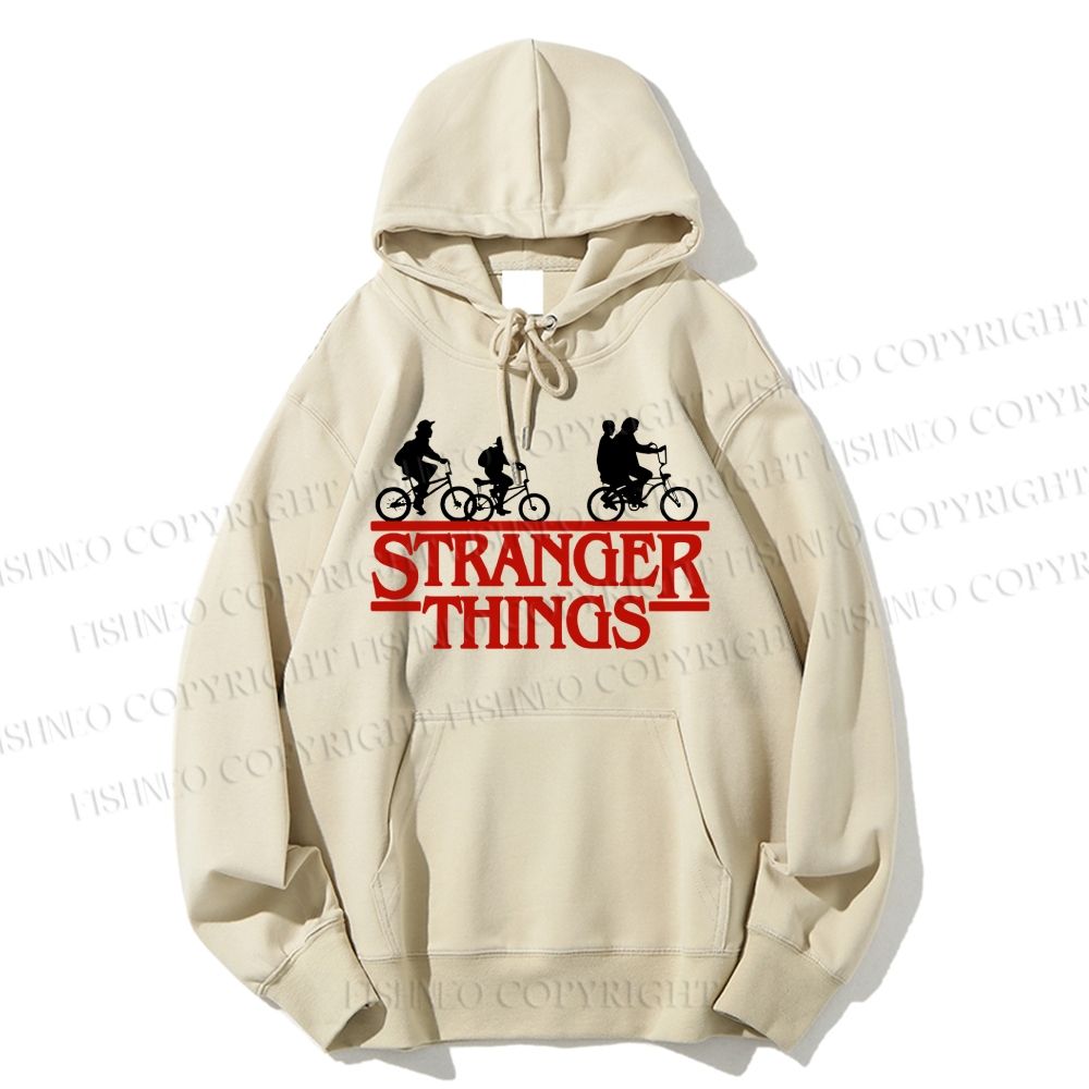 Unisex Casual Cotton Stranger Things Printed Hoodie