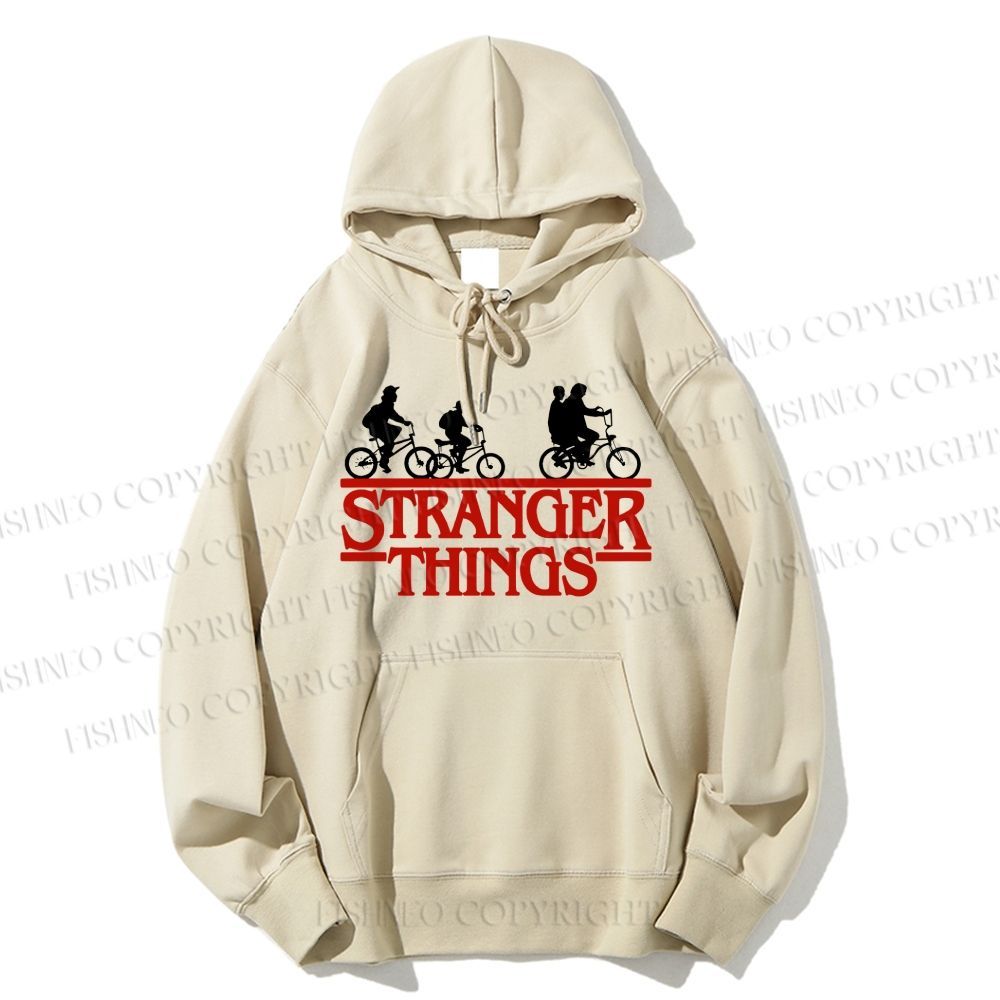 Unisex Casual Cotton Stranger Things Printed Hoodie