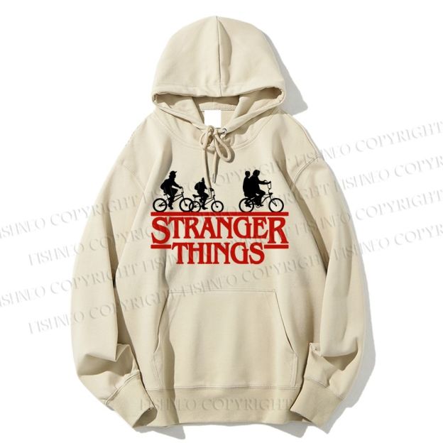 Unisex Casual Cotton Stranger Things Printed Hoodie
