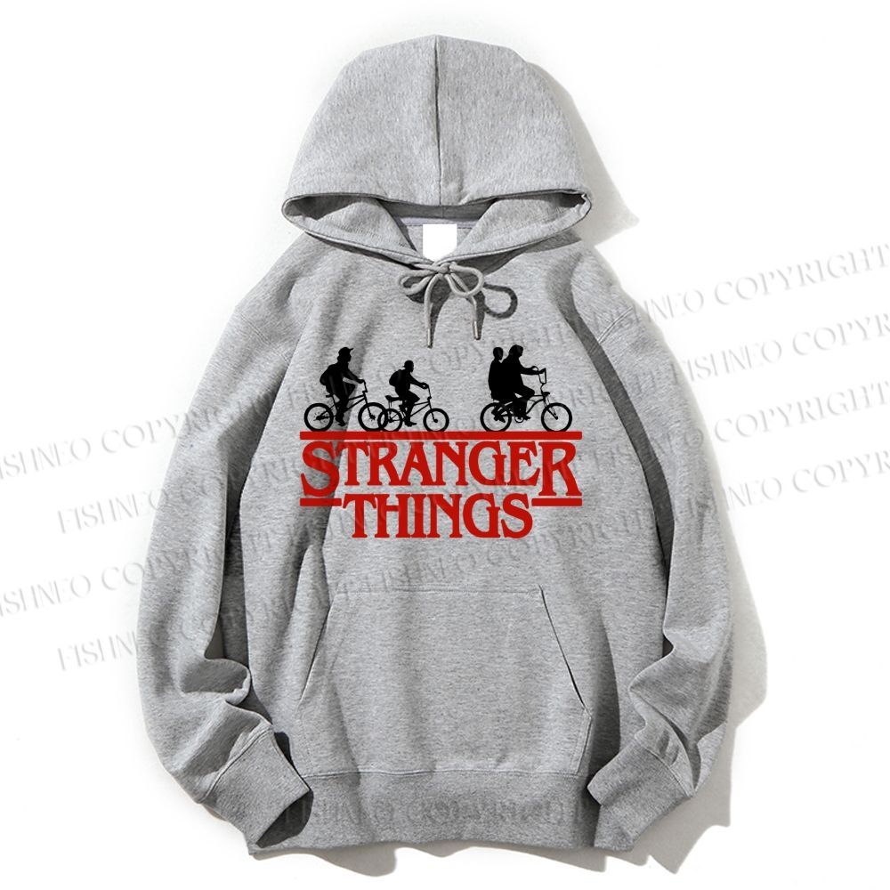 Unisex Casual Cotton Stranger Things Printed Hoodie