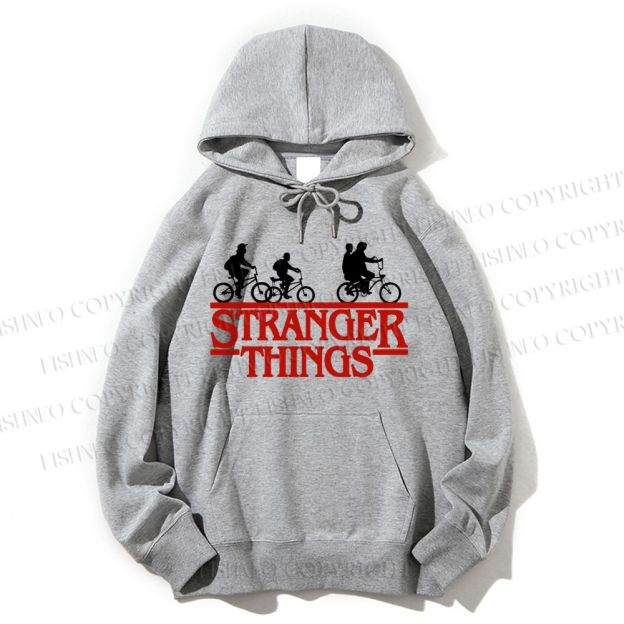Unisex Casual Cotton Stranger Things Printed Hoodie