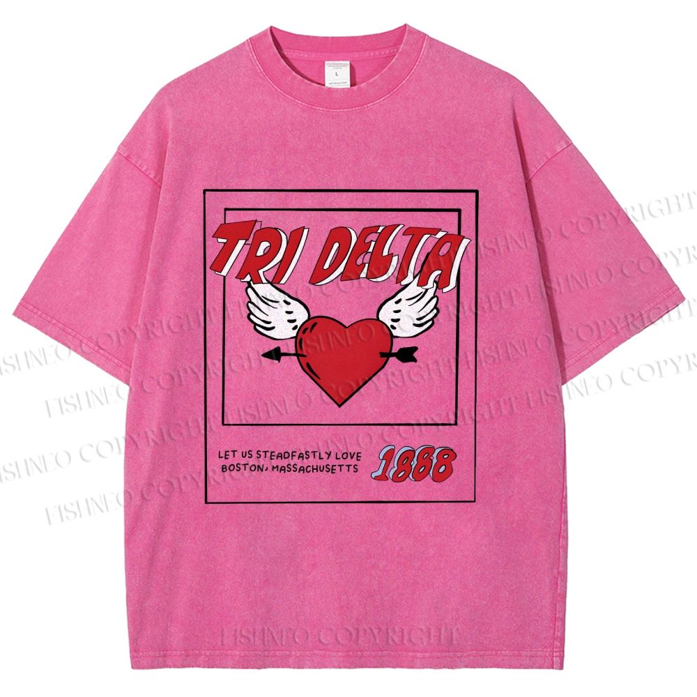 Unisex Let Us Steadfastly Love One Another Printed Washed Tee