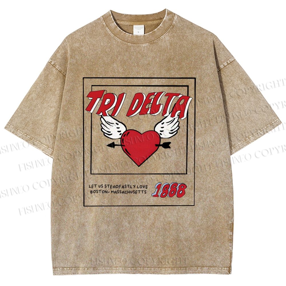 Unisex Let Us Steadfastly Love One Another Printed Washed Tee