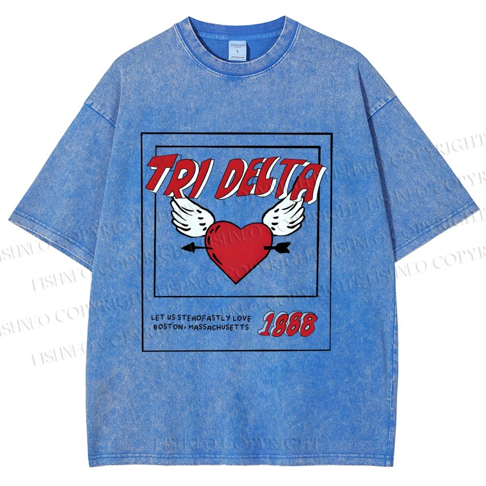 Unisex Let Us Steadfastly Love One Another Printed Washed Tee