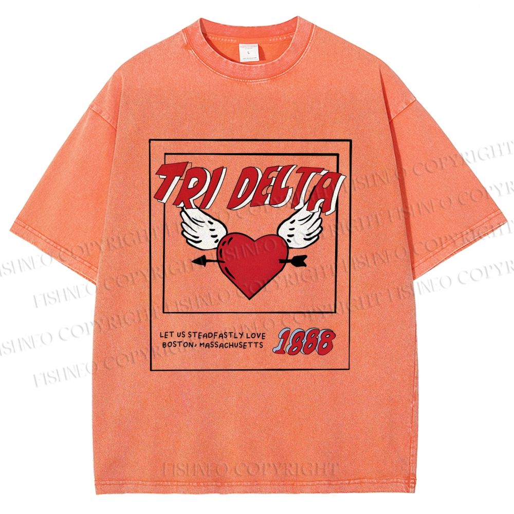 Unisex Let Us Steadfastly Love One Another Printed Washed Tee