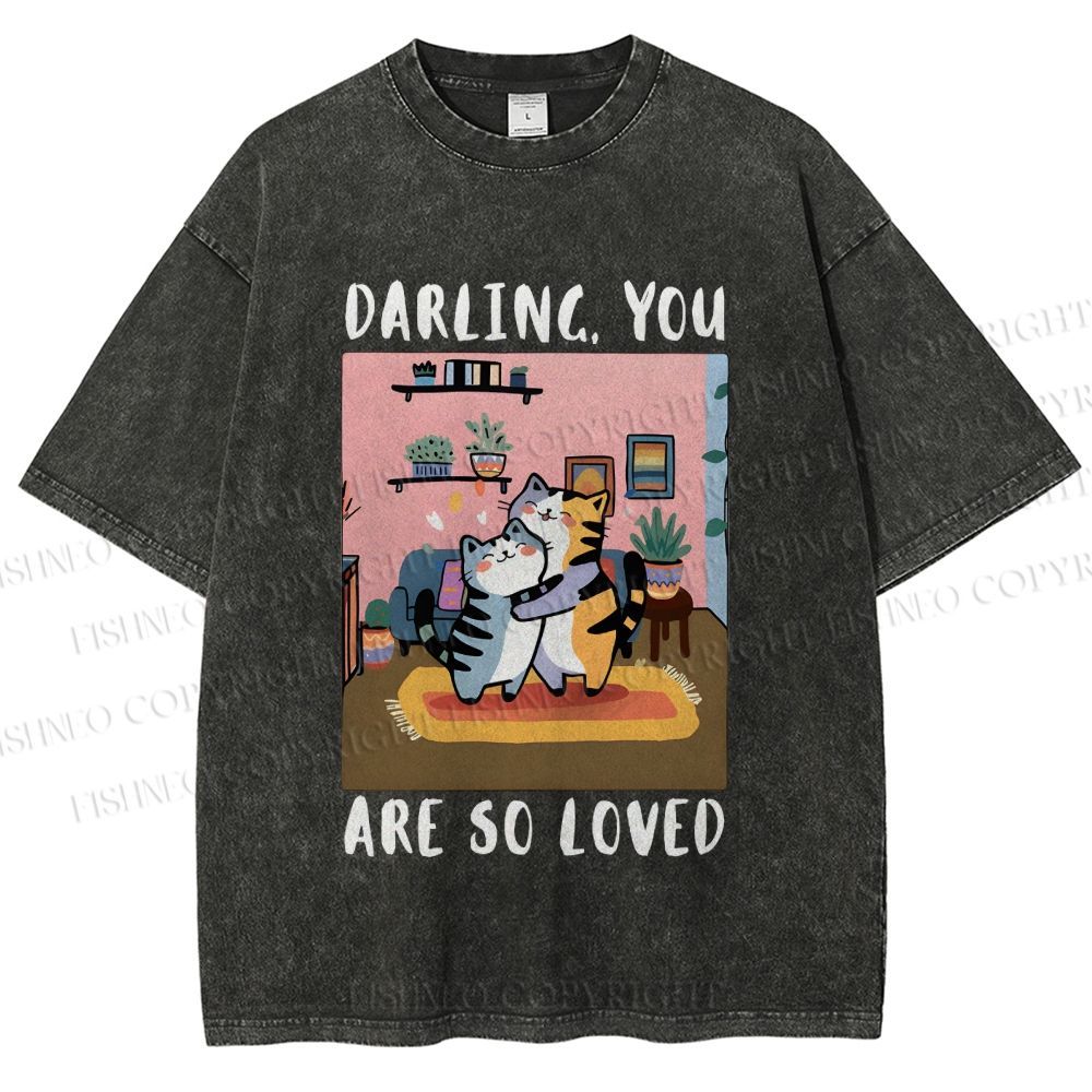 Unisex You Are So Loved Printed Washed Tee