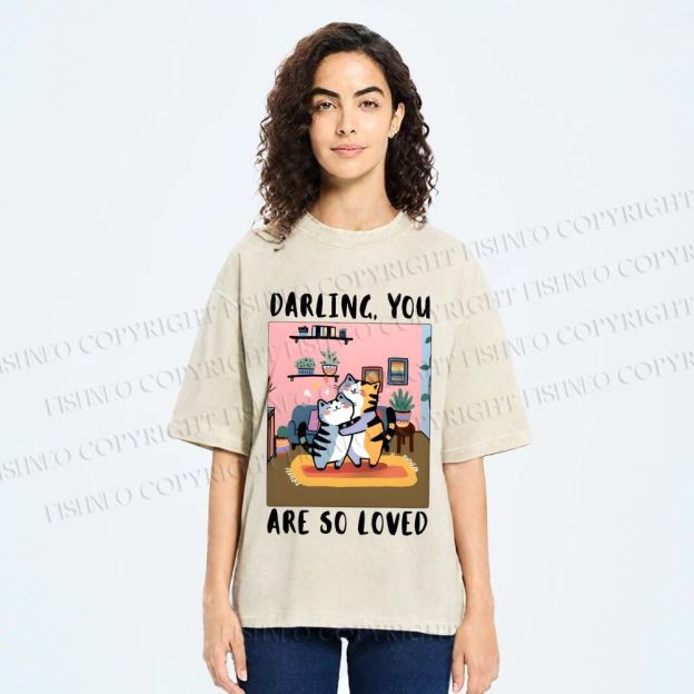 Unisex You Are So Loved Printed Washed Tee