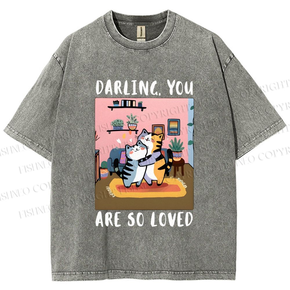 Unisex You Are So Loved Printed Washed Tee