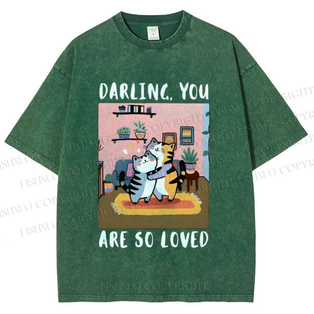 Unisex You Are So Loved Printed Washed Tee
