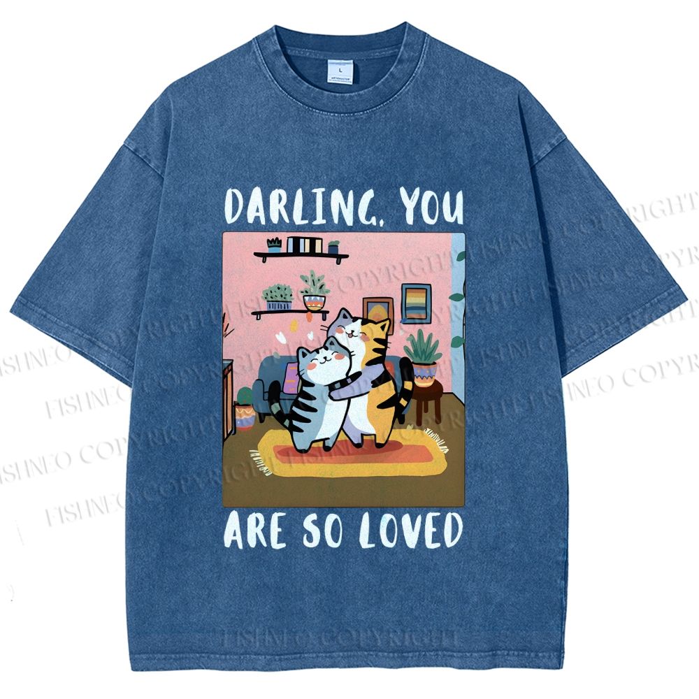 Unisex You Are So Loved Printed Washed Tee