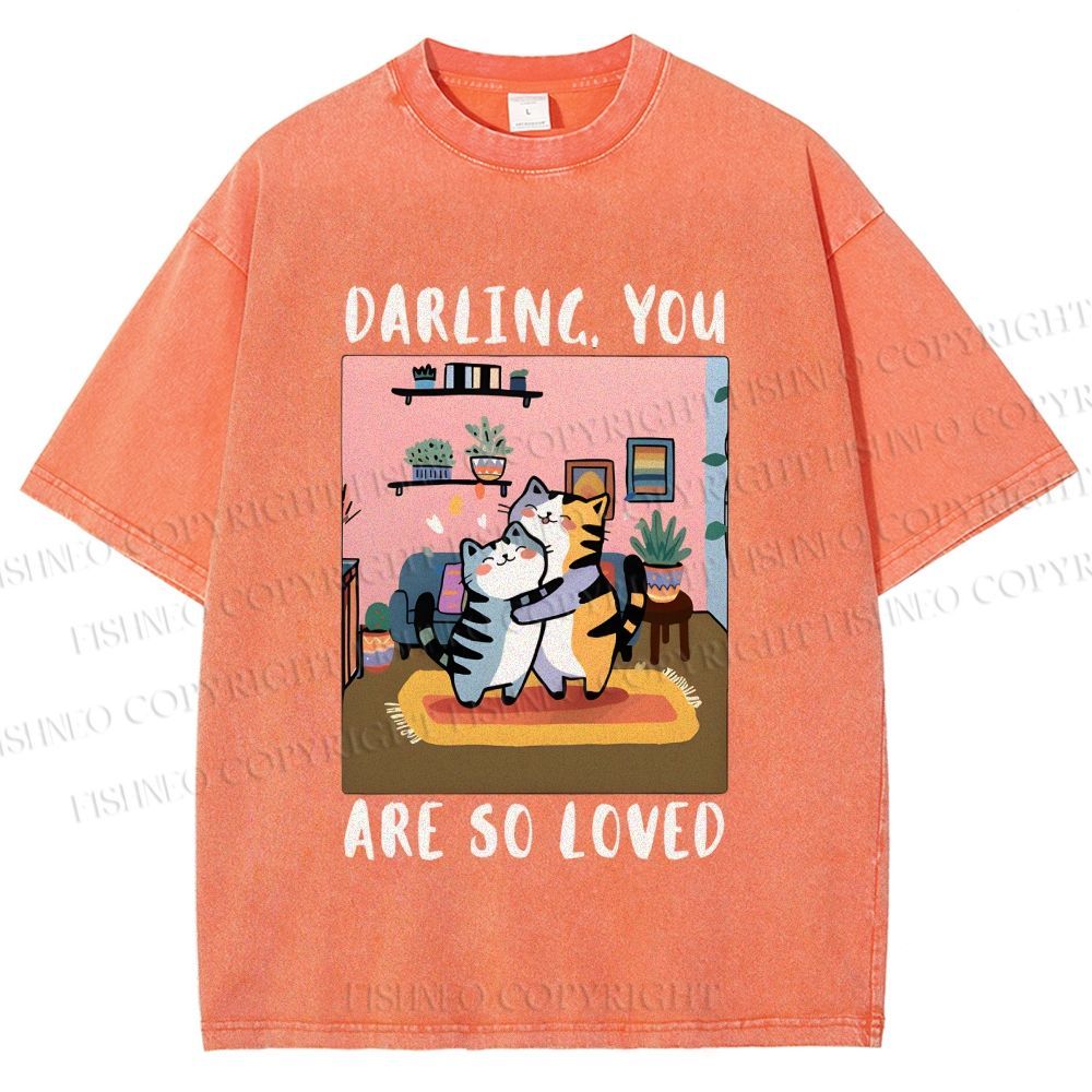 Unisex You Are So Loved Printed Washed Tee