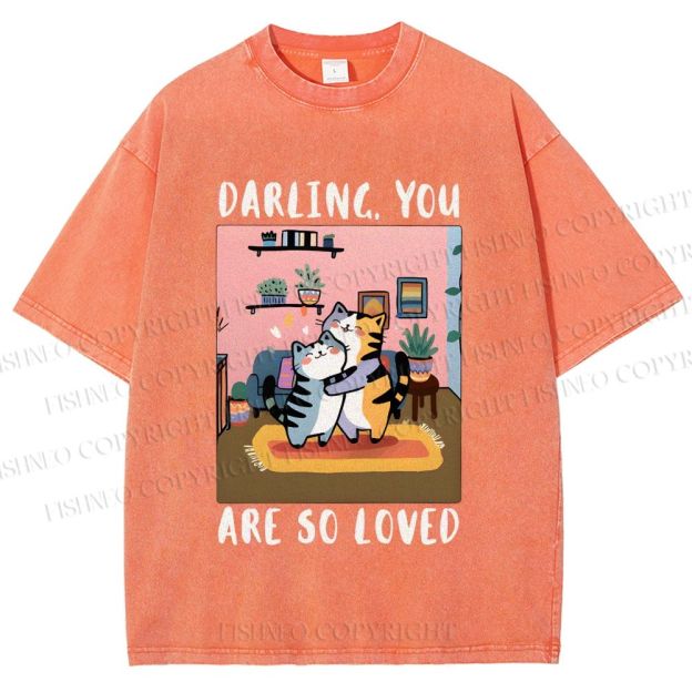Unisex You Are So Loved Printed Washed Tee