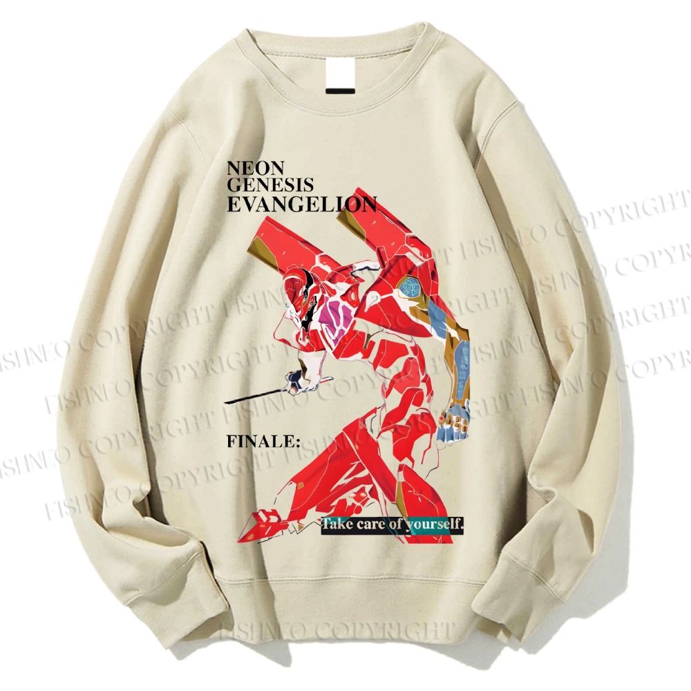 Unisex Neon Genesis Evangelion Printed Sweatshirt