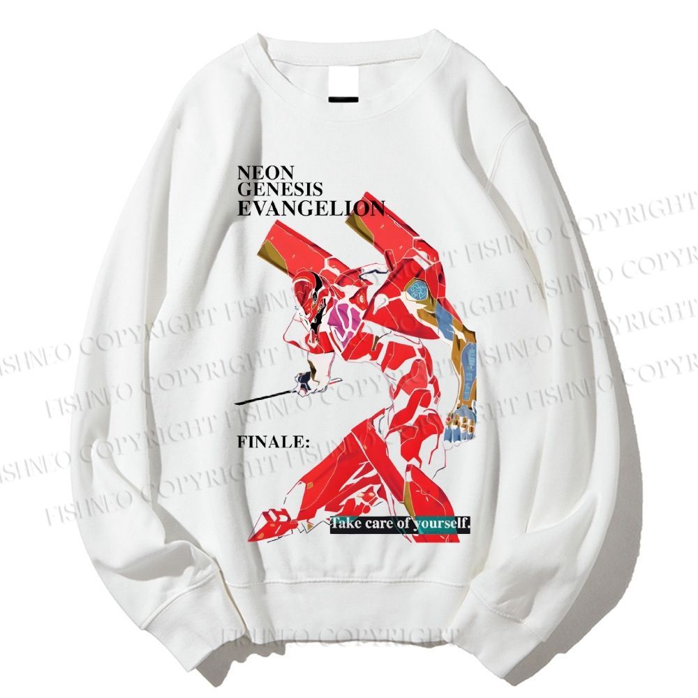 Unisex Neon Genesis Evangelion Printed Sweatshirt