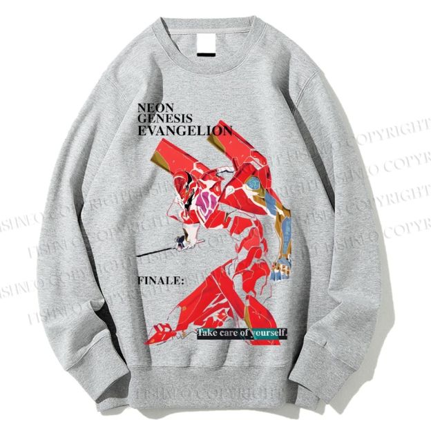 Unisex Neon Genesis Evangelion Printed Sweatshirt