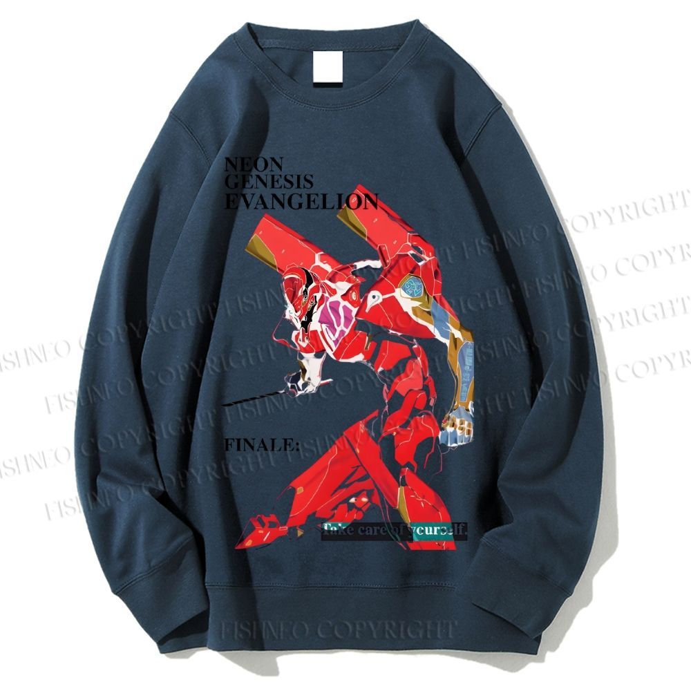 Unisex Neon Genesis Evangelion Printed Sweatshirt