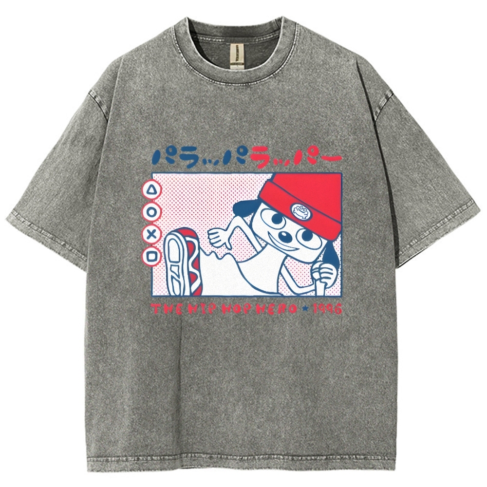 PaRappa the Rapper 1996 Vintage Washed T-shirt