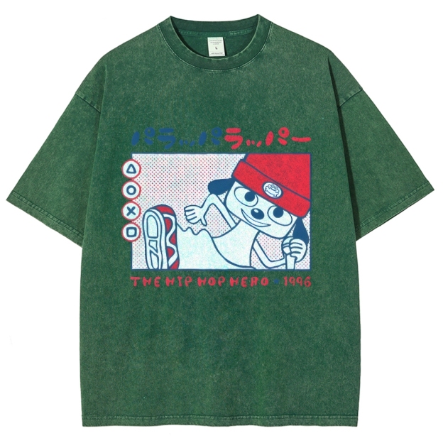 PaRappa the Rapper 1996 Vintage Washed T-shirt