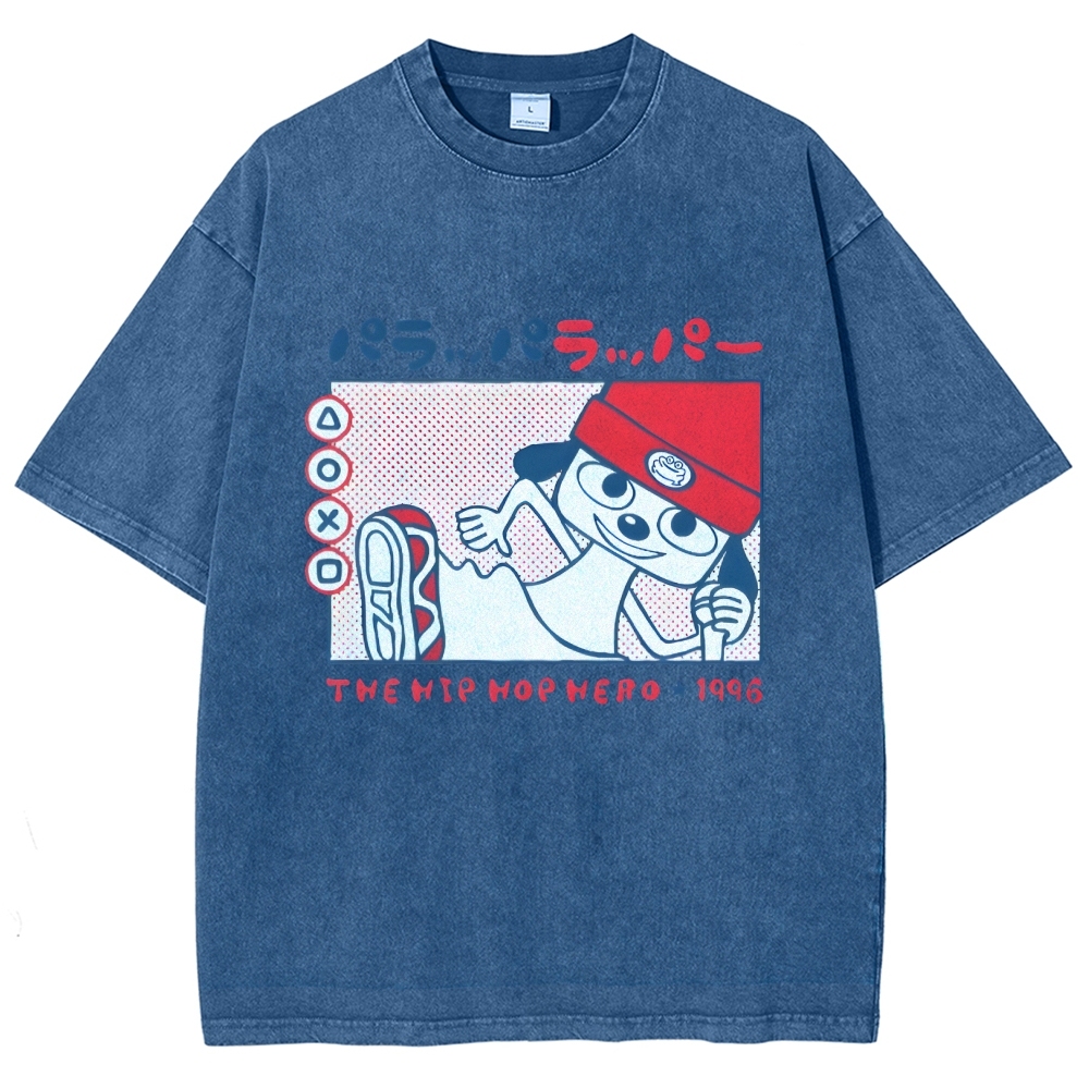PaRappa the Rapper 1996 Vintage Washed T-shirt