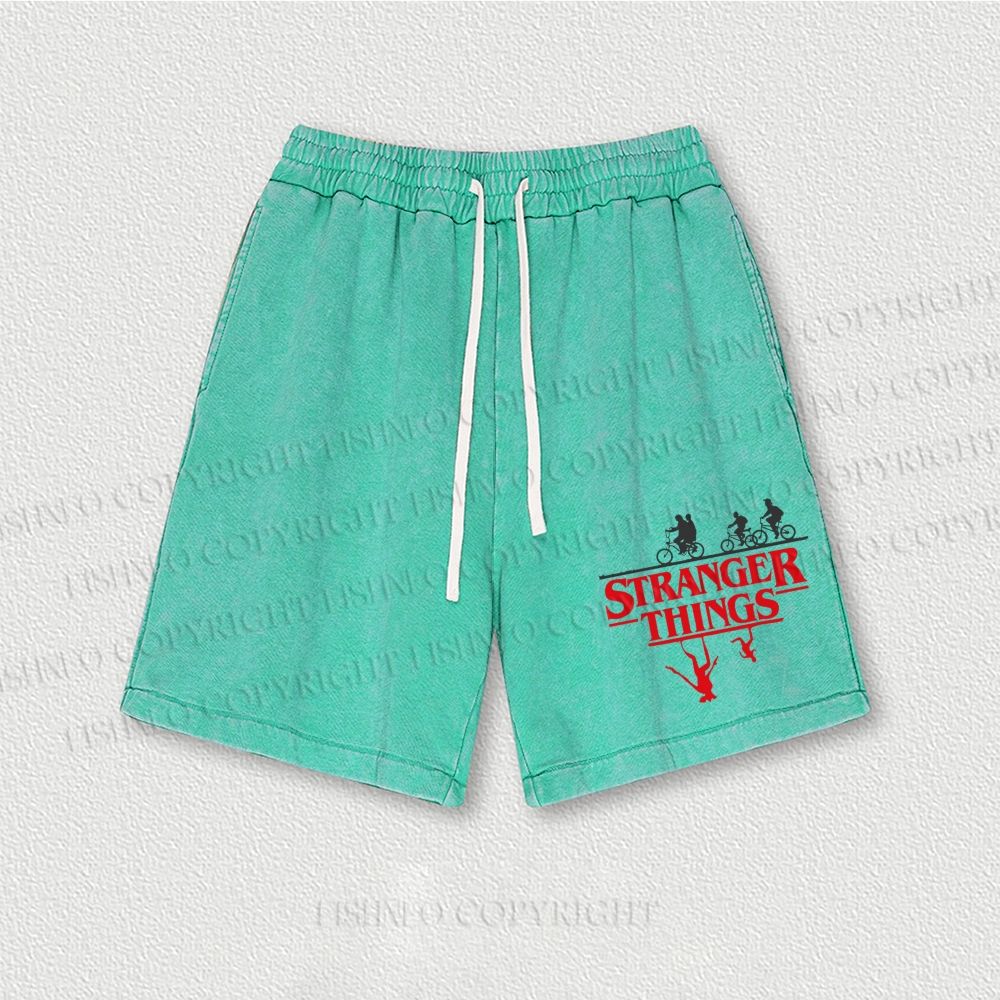 Stranger Things Washed Vintage Shorts