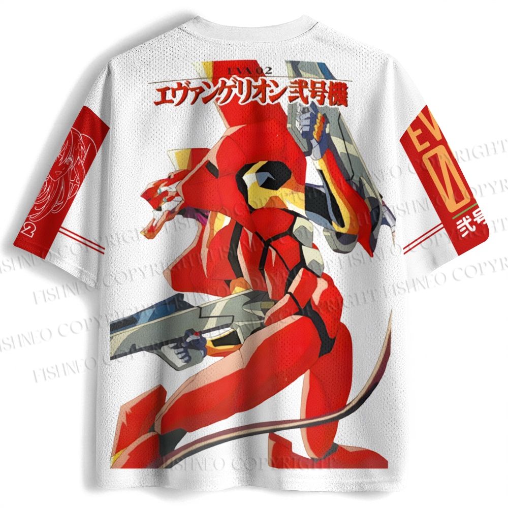 Neon Genesis Evangelion Asuka Unit 02 Jersey Shirts