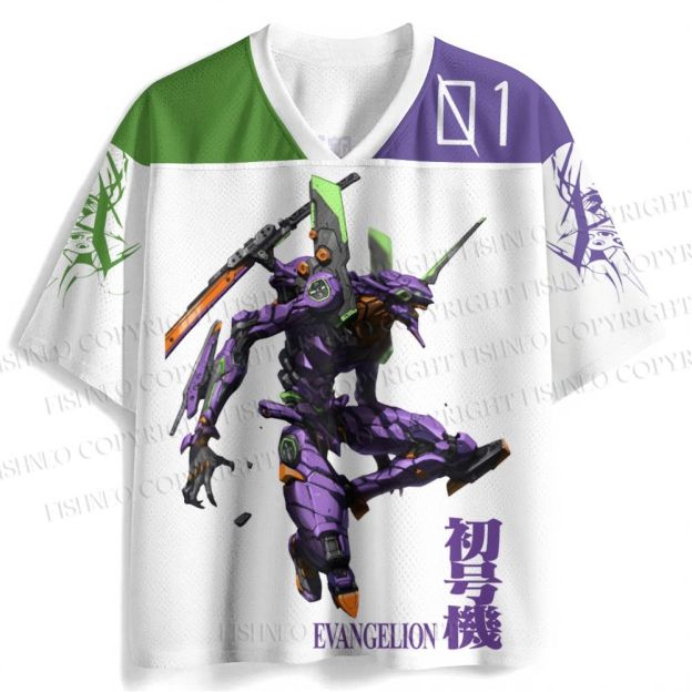 Neon Genesis Evangelion Shinji Unit 01 Jersey Shirts