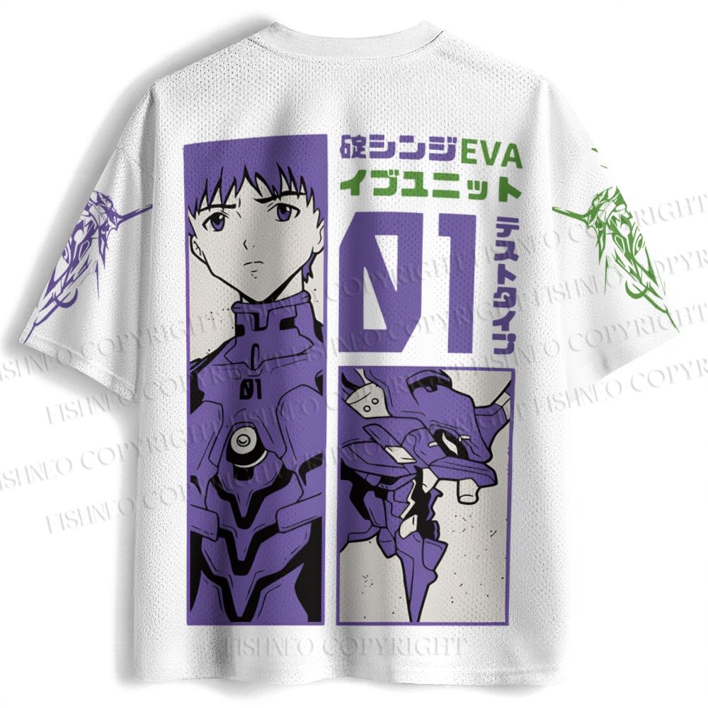 Neon Genesis Evangelion Shinji Unit 01 Jersey Shirts