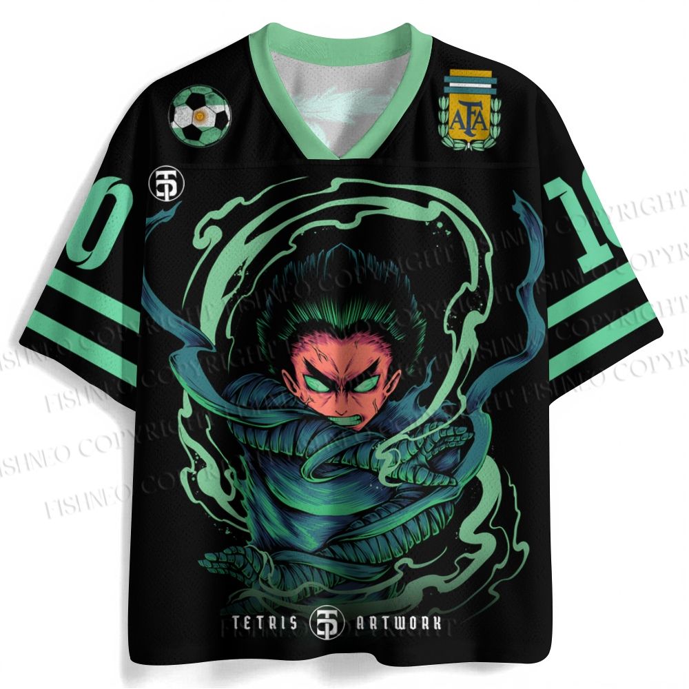 Ninja Rock Lee Printed Jersey Shirts