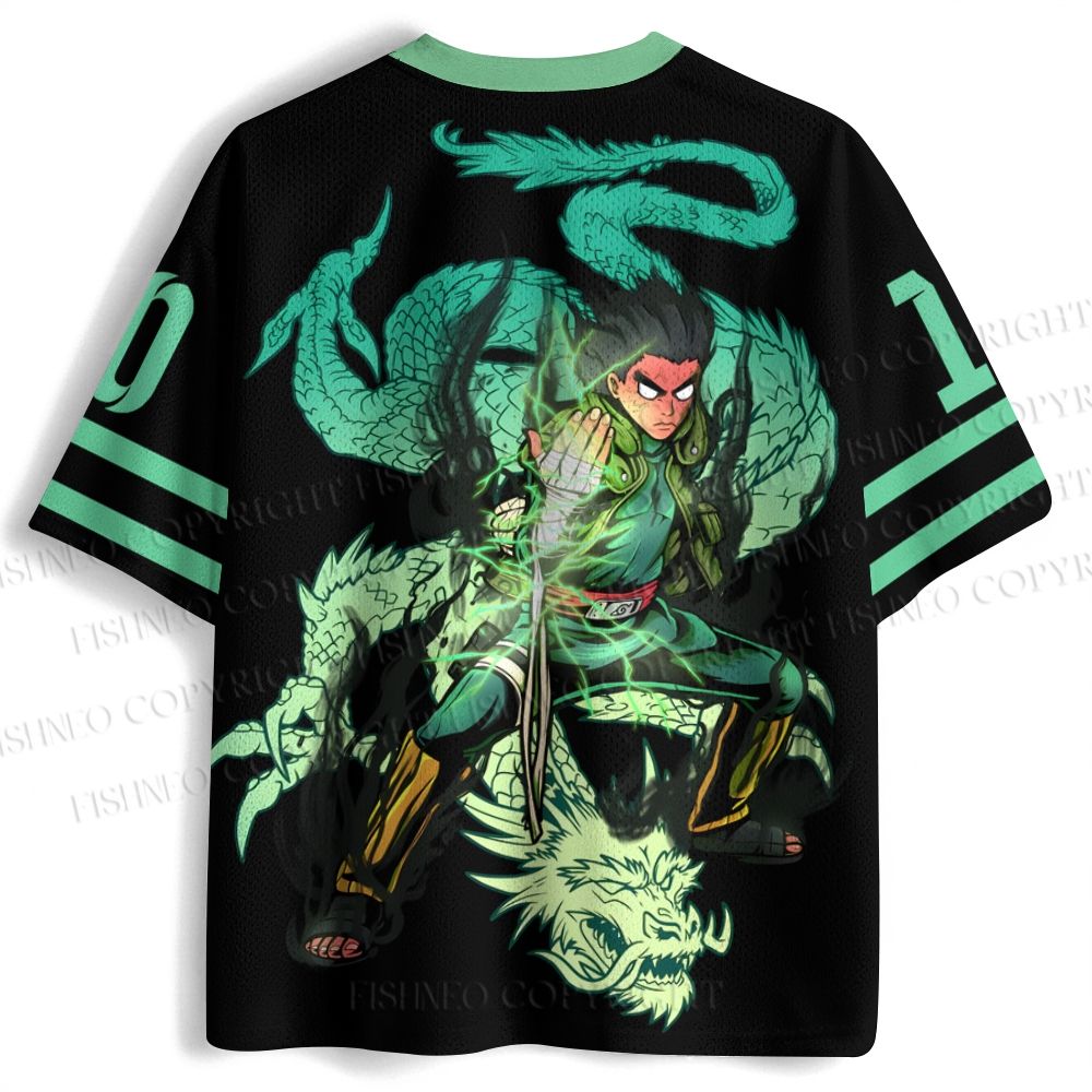 Ninja Rock Lee Printed Jersey Shirts