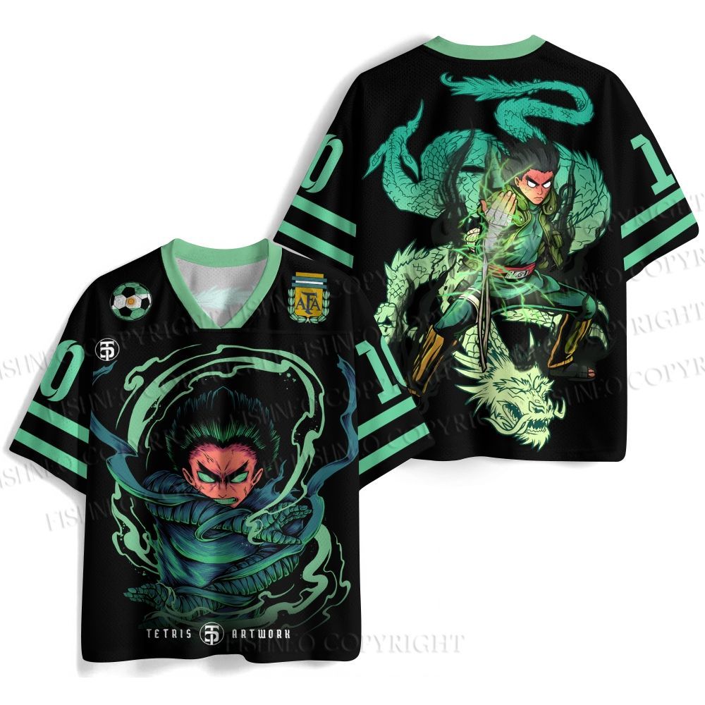 Ninja Rock Lee Printed Jersey Shirts