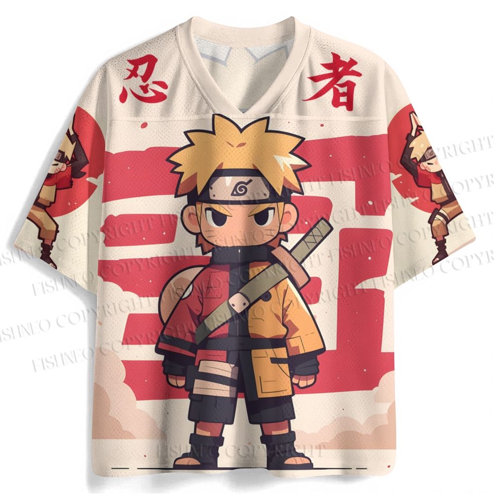 Ninja Naruto Uzumaki Printed Jersey Shirts