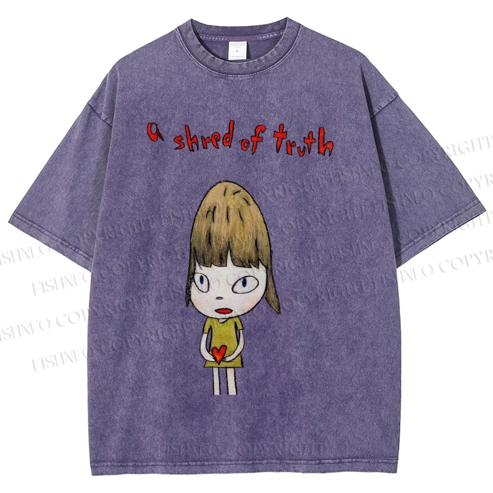 Unisex Yoshitomo Nara A Shred Of Truth Printed Washed Tee
