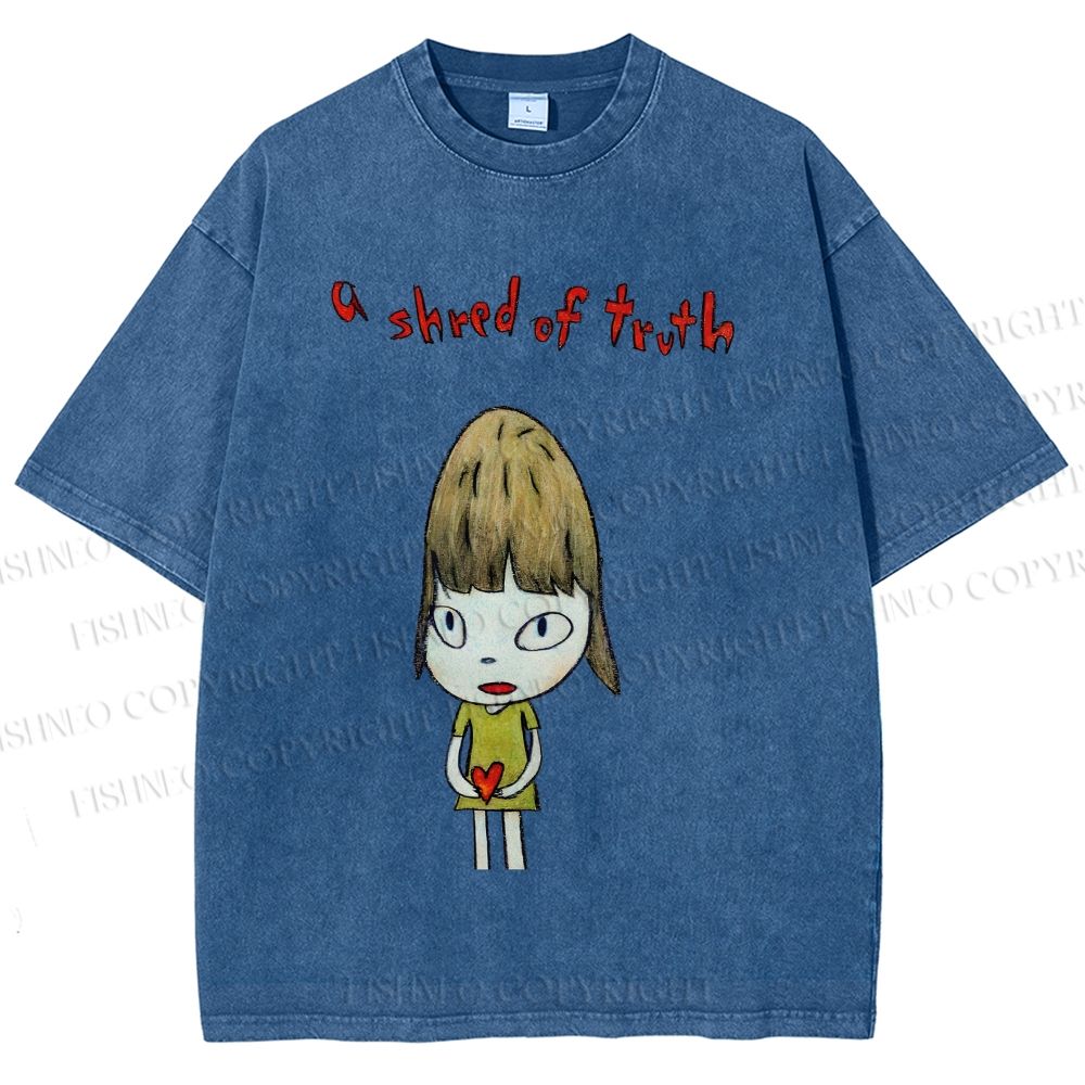 Unisex Yoshitomo Nara A Shred Of Truth Printed Washed Tee