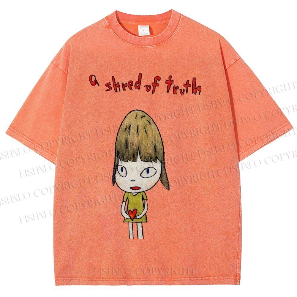 Unisex Yoshitomo Nara A Shred Of Truth Printed Washed Tee