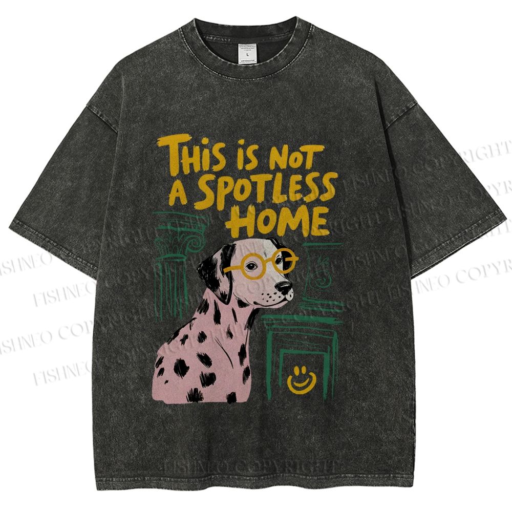 Unisex Dalmatian’s “Not Spotless” Home Printed Washed Tee