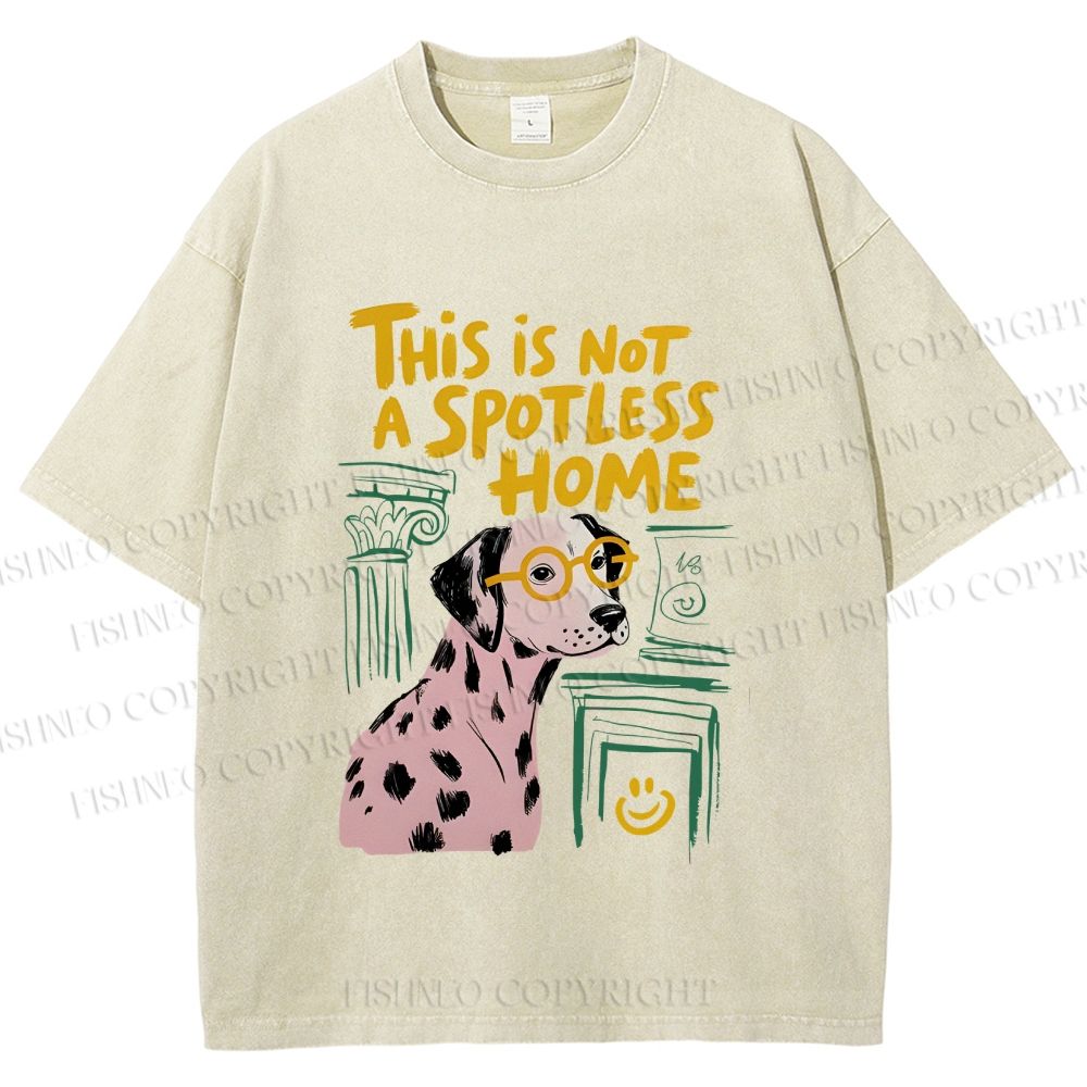 Unisex Dalmatian’s “Not Spotless” Home Printed Washed Tee