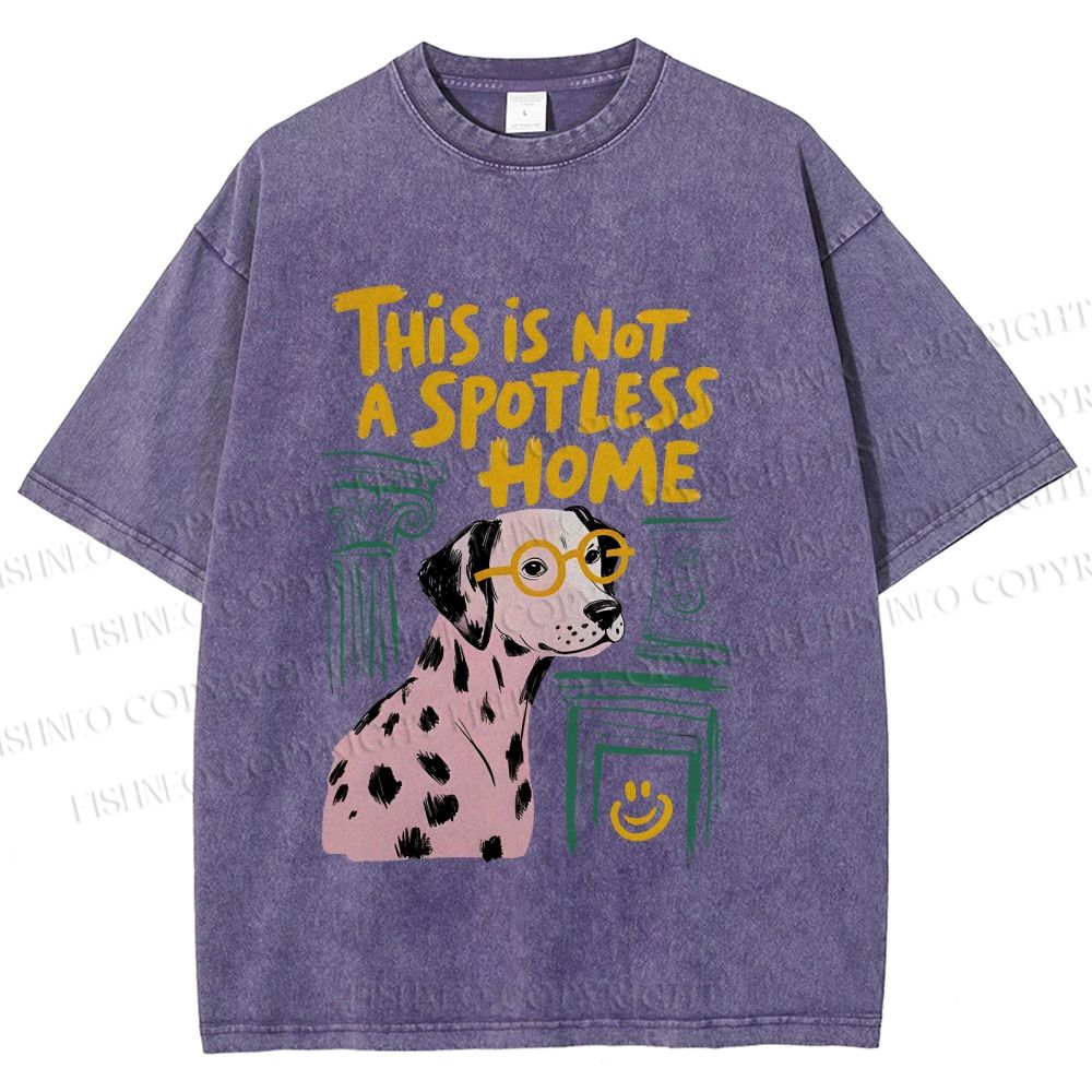 Unisex Dalmatian’s “Not Spotless” Home Printed Washed Tee