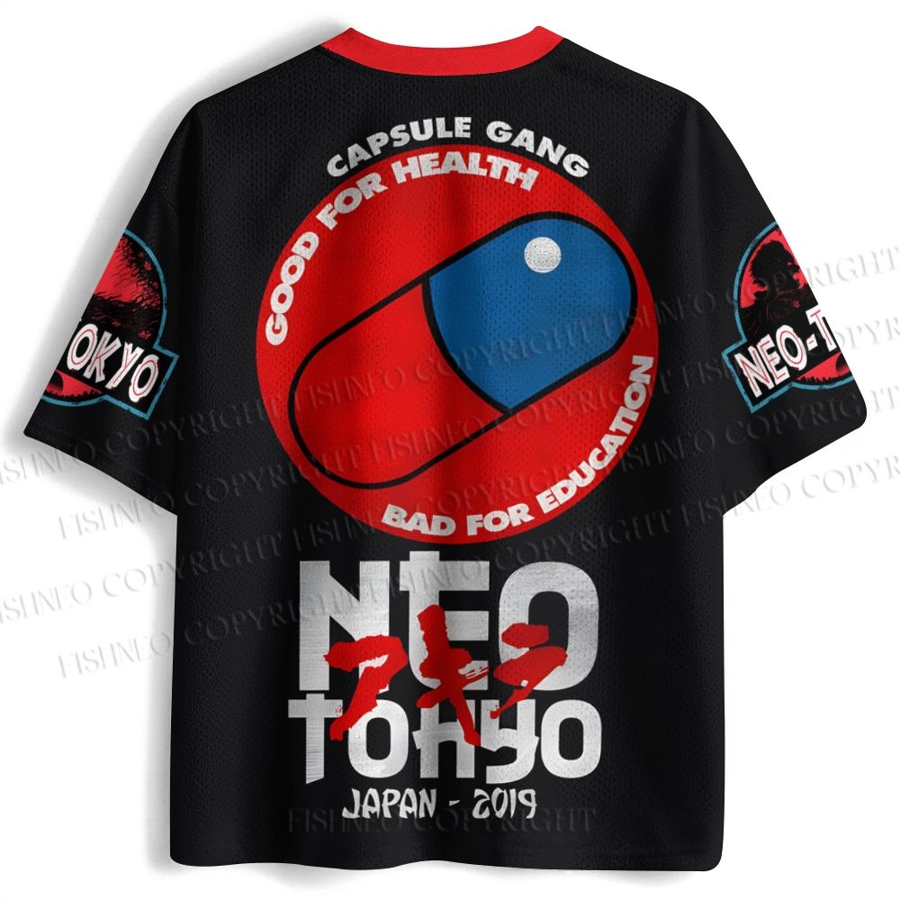 Akira Cat Printed Jersey Shirts