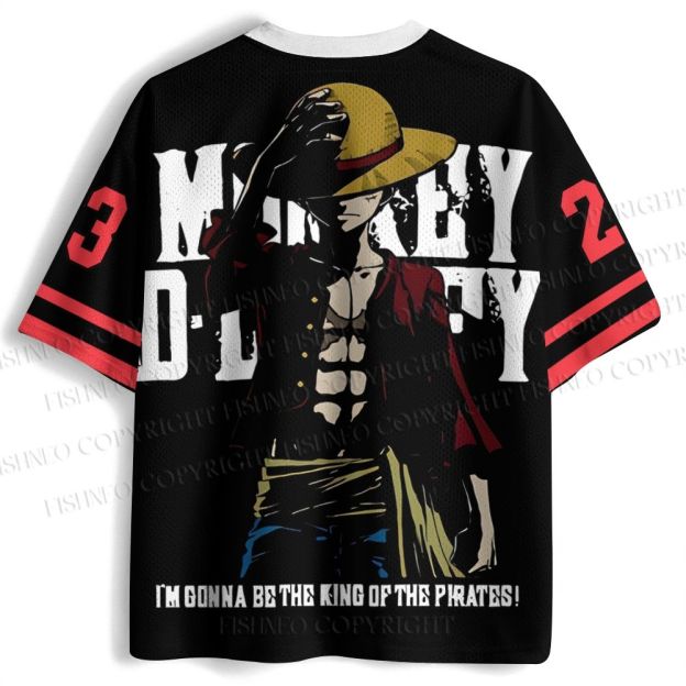 One Piece Luffy Printed Jersey Shirts