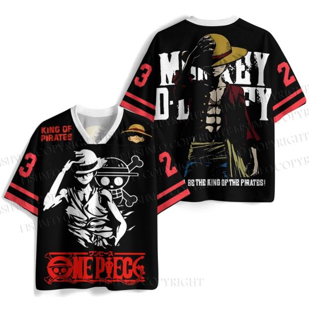 One Piece Luffy Printed Jersey Shirts