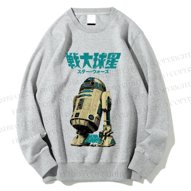 Unisex  Star Wars Japanese Printed Sweatshirt