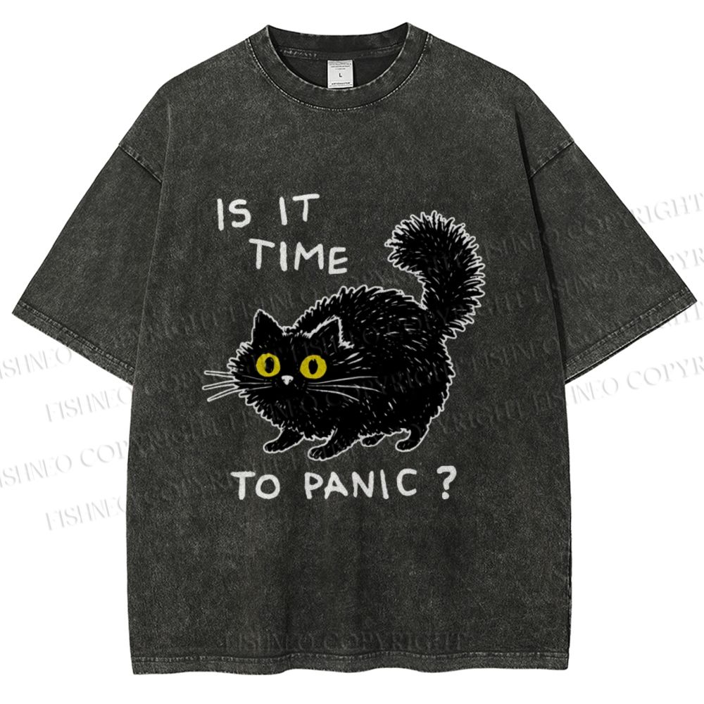 Unisex Is It Time To Panic Printed Washed Tee