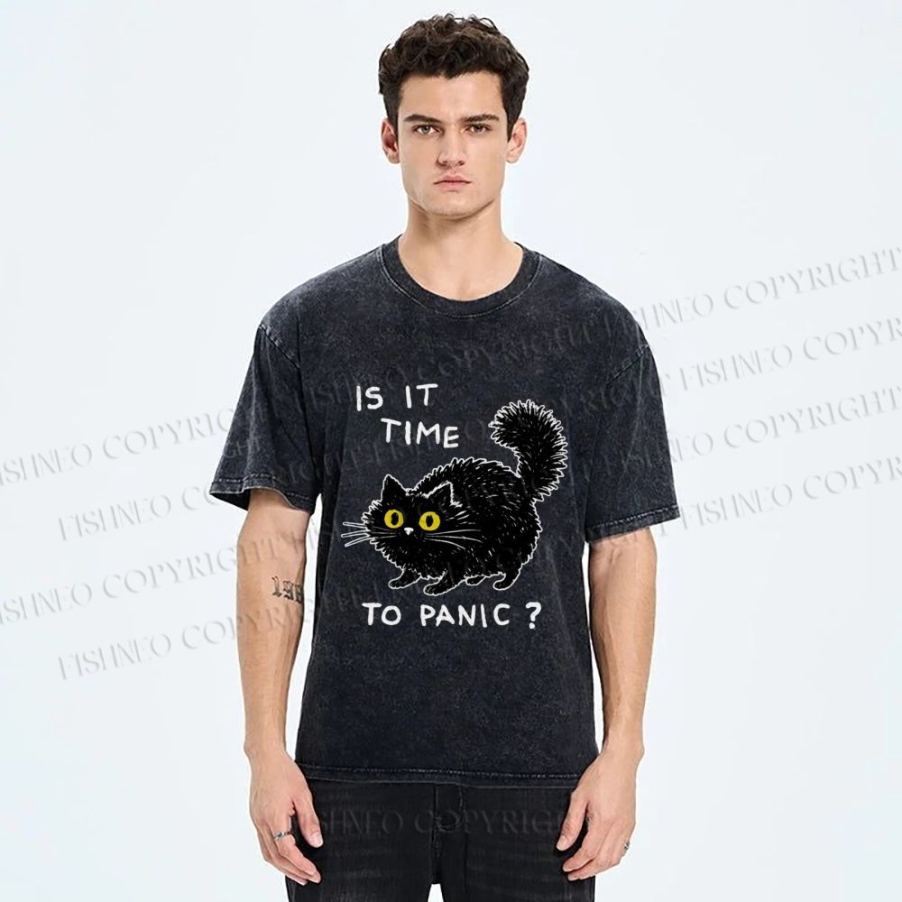 Unisex Is It Time To Panic Printed Washed Tee