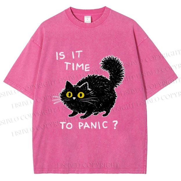 Unisex Is It Time To Panic Printed Washed Tee