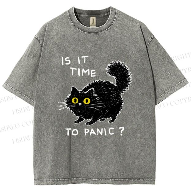 Unisex Is It Time To Panic Printed Washed Tee