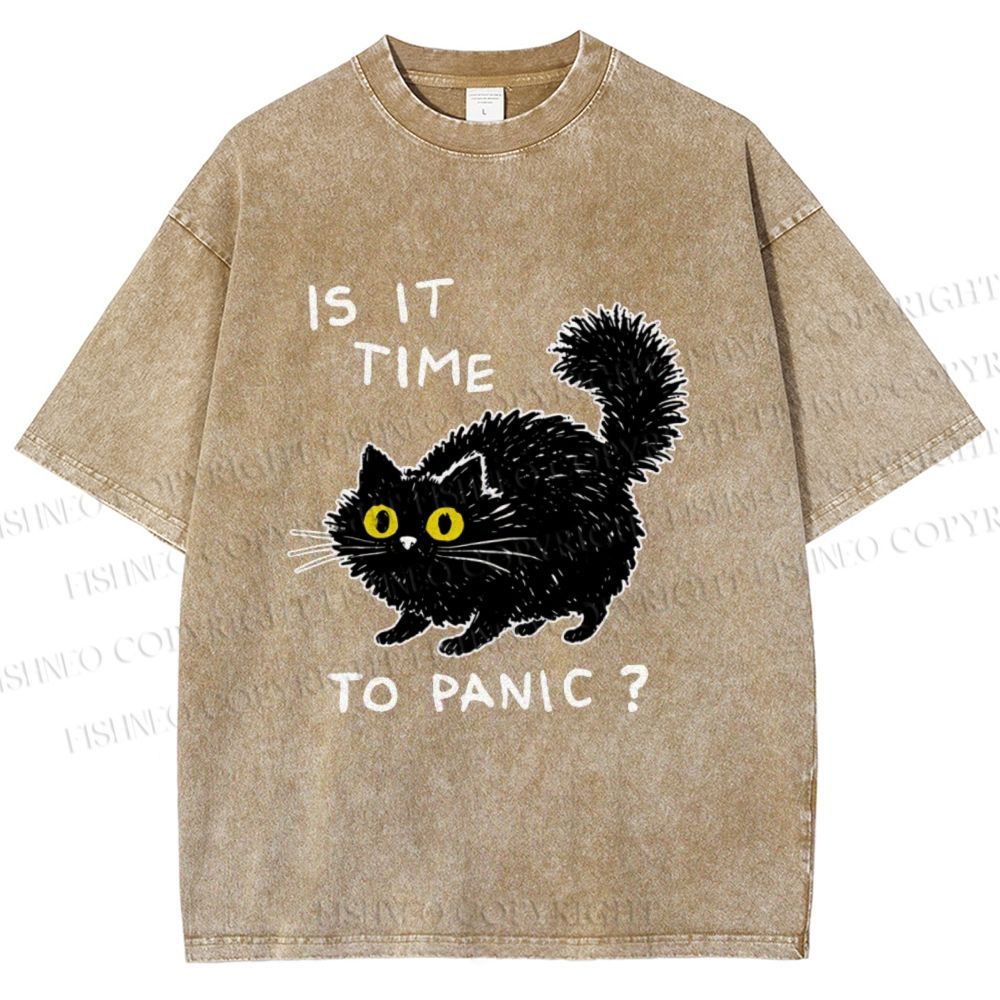 Unisex Is It Time To Panic Printed Washed Tee