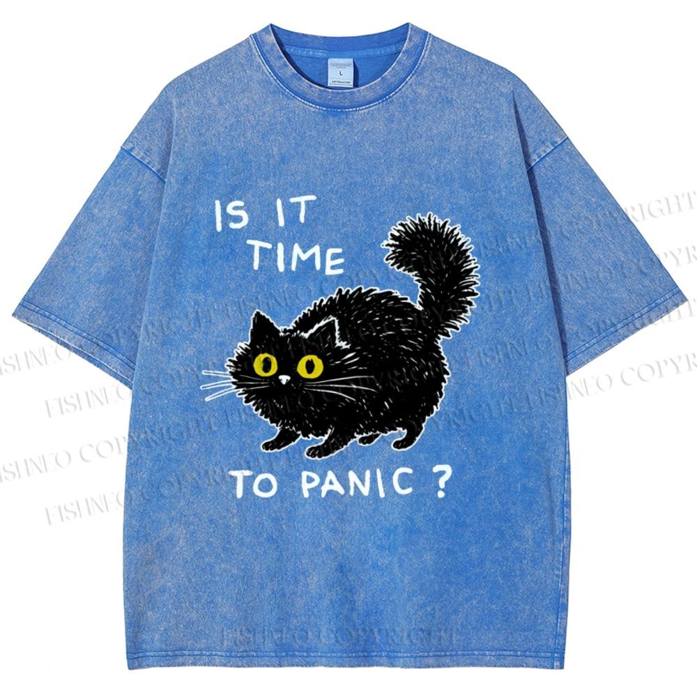 Unisex Is It Time To Panic Printed Washed Tee